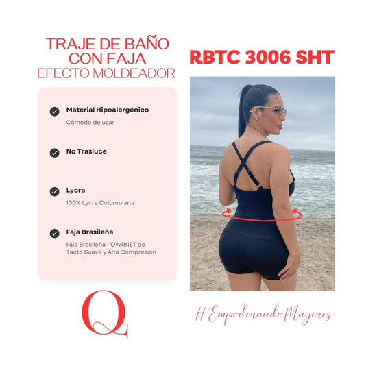 SWIMSUIT TRAJE DE BAÑO CON FAJA ENTERIZO